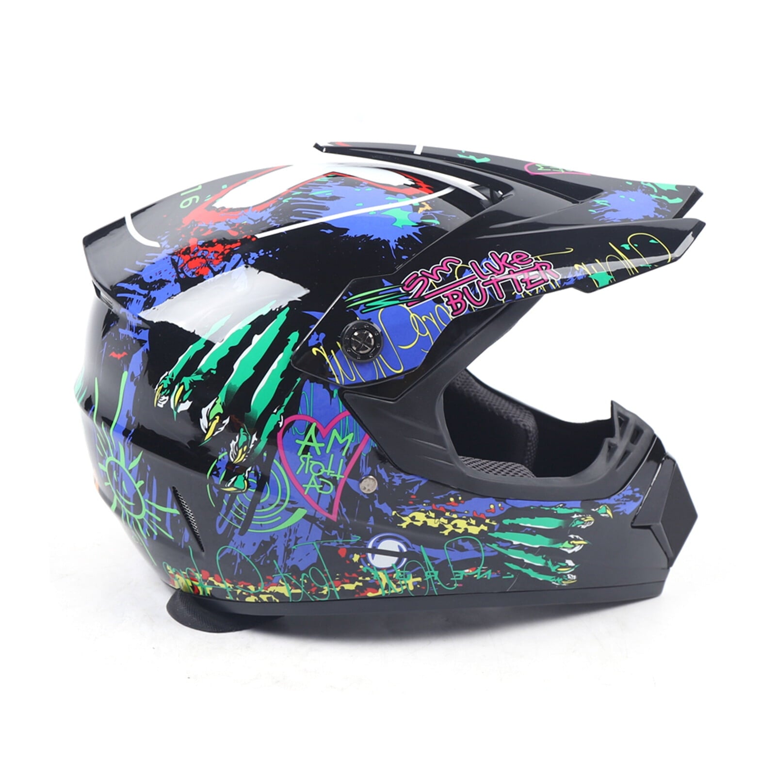 Modern DOT Unisex Youth Helmet & Goggles Gloves Girls boys Dirt Bike ATV Motocross