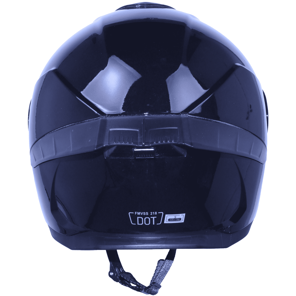 Full-Face Motorcycle Helmet, Adult Motocross ATV Offroad Dirt Bike Helmet DOT Approved, Light Black, S Size