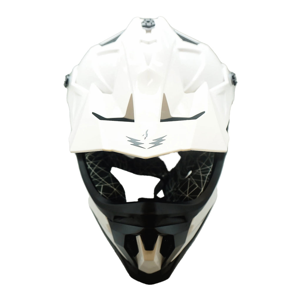1Storm Adult Motocross Helmet ATV Dirt Bike BMX MX Downhill Mountain Helmet Track Style JH601; Matt Black