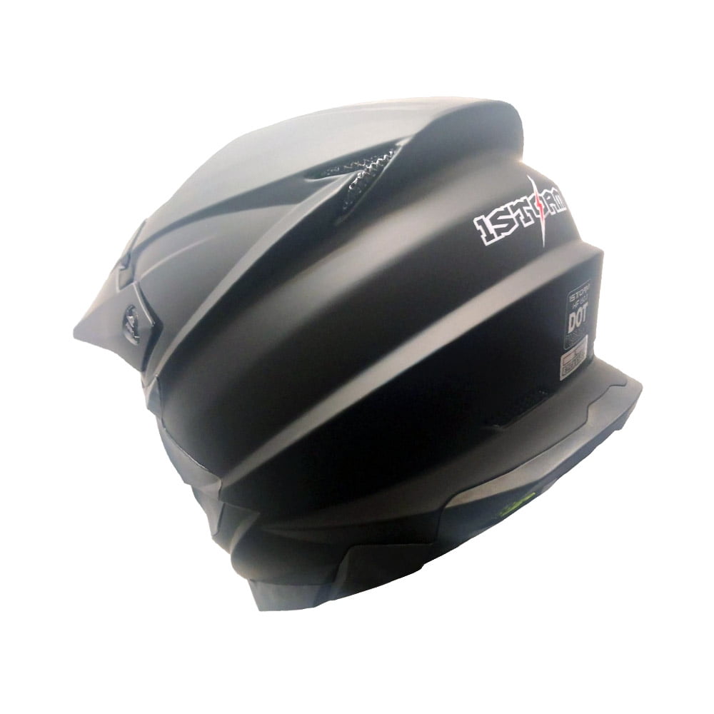 1Storm Motocross Adult Helmet Downhill Mountain Bike Helmet BMX MX ATV Dirt Bike Storm Style HF803; Storm Black