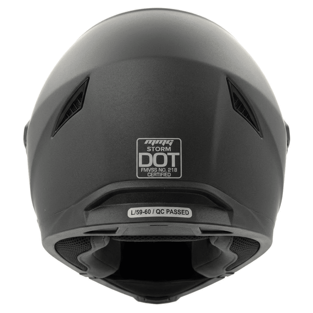 MMG Adult Motorcycle Dual Sport Off-Road Full-Face Helmet DOT - Matte Gray (Medium) Model 23