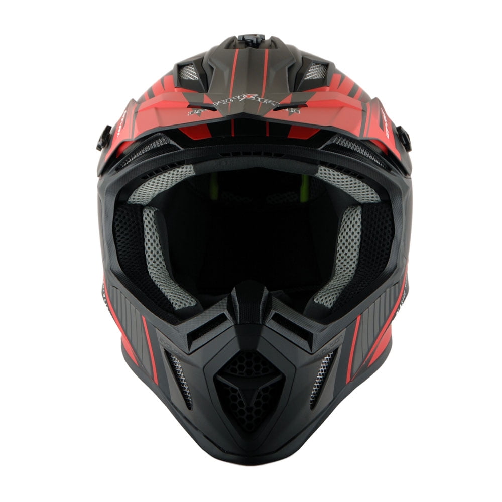 1Storm Adult Motocross Helmet BMX MX ATV Dirt Bike Downhill Mountain Bike Helmet Racing Style H637; Storm Green
