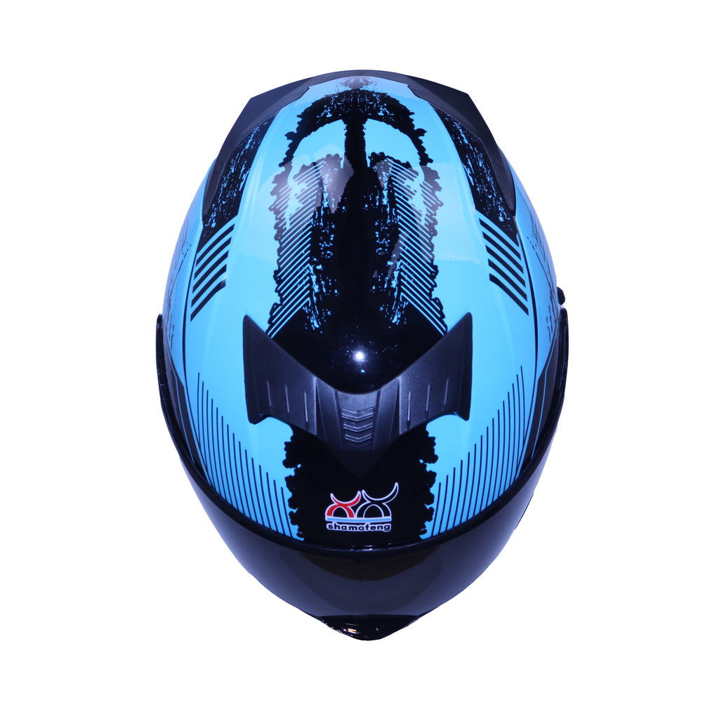 shamofeng Full-Face Adult Motorcycle Helmet, Motocross ATV Offroad Dirt Bike Helmet DOT Approved, L Size