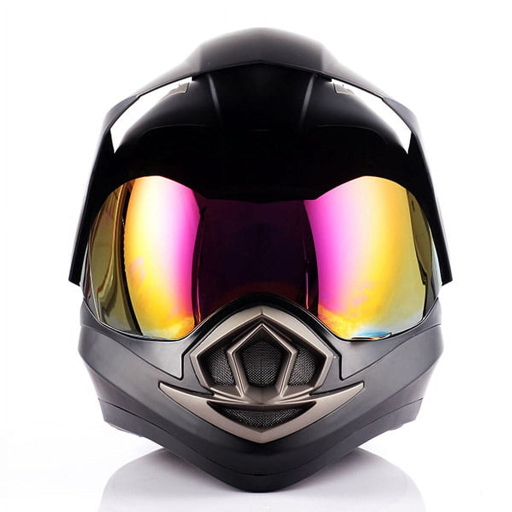 1Storm Dual Sport Helmet Motorcycle Full Face Motocross Off Road Bike HGXP14A Glossy White