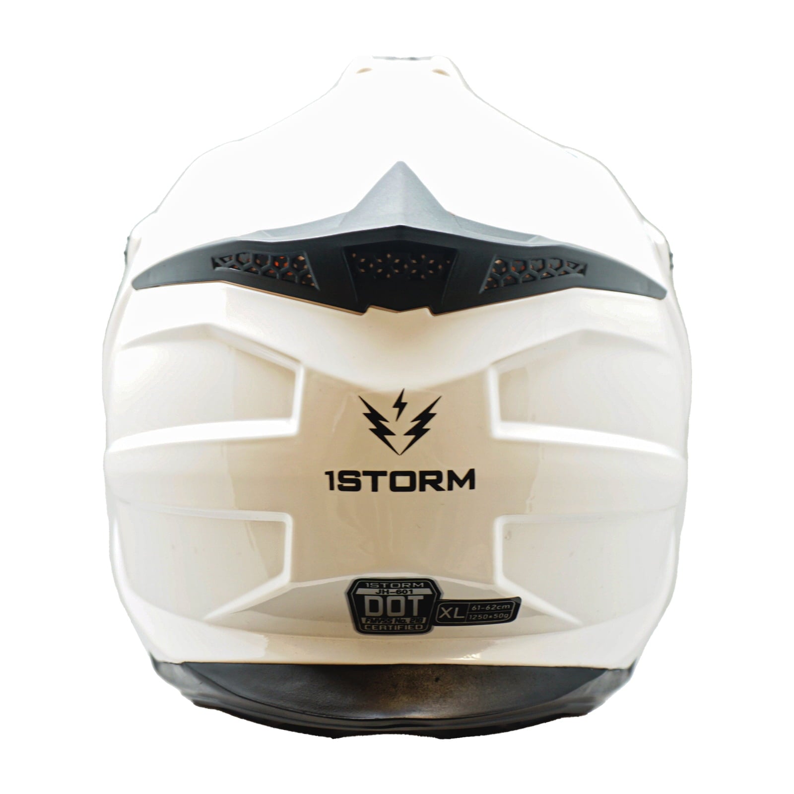 1Storm Adult Motocross Helmet ATV Dirt Bike BMX MX Downhill Mountain Helmet Track Style JH601; Matt Black