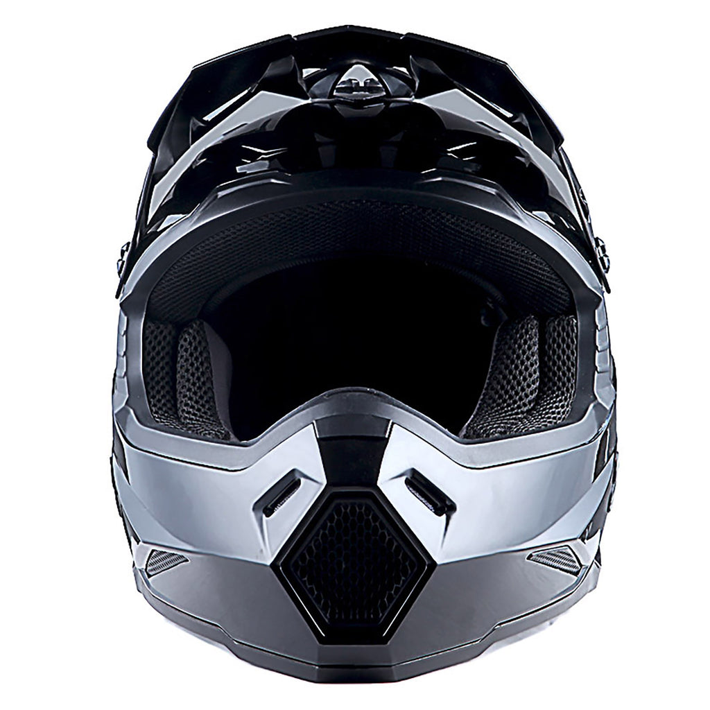 1Storm Adult Motocross Helmet BMX MX ATV Dirt Bike Helmet Racing Style HF801; Sonic Red