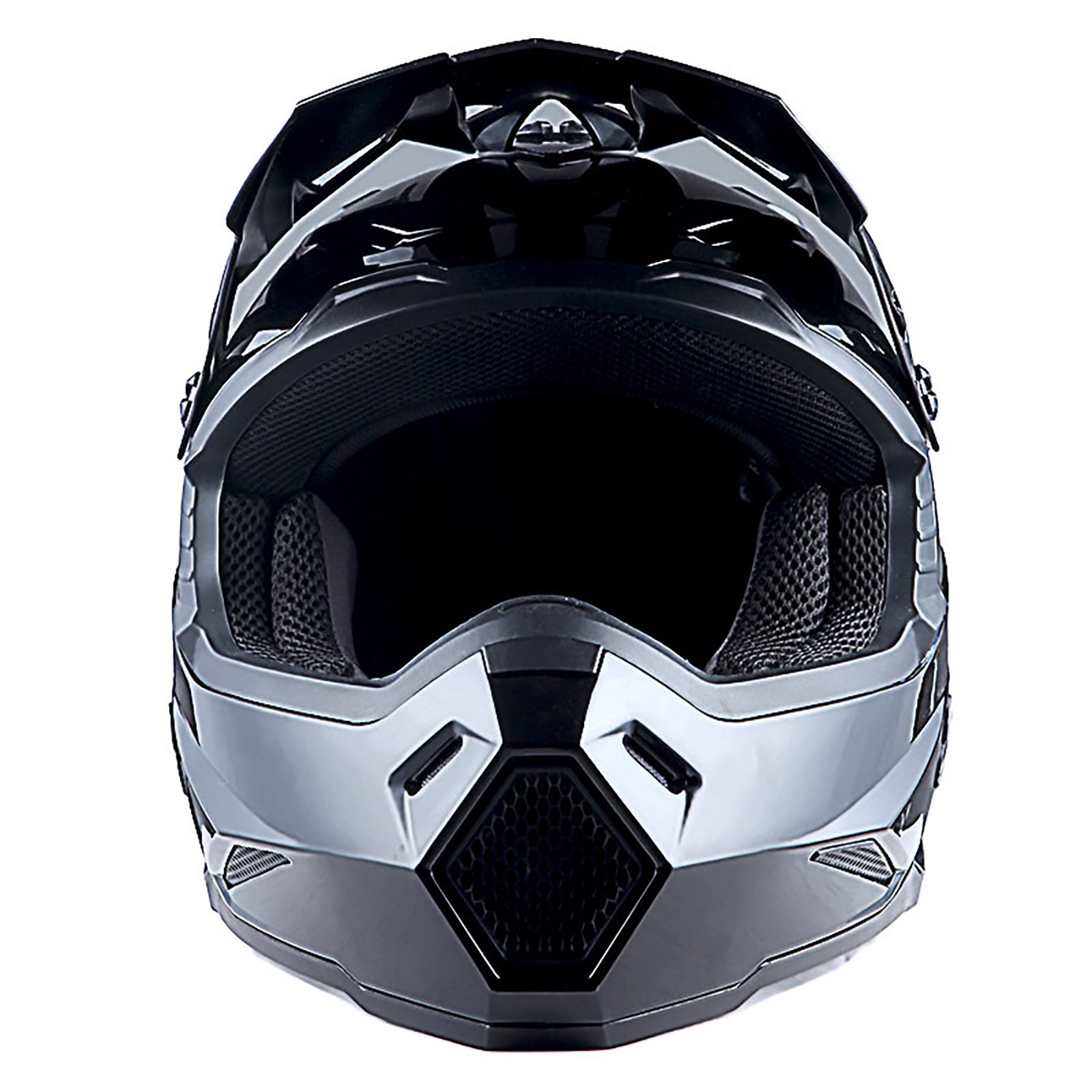 1Storm Adult Motocross Helmet BMX MX ATV Dirt Bike Helmet Racing Style HF801; Sonic Red