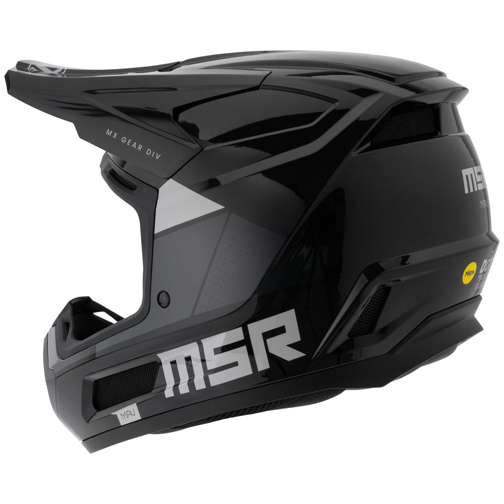 MSRâ„?Mav Sensor Dirt Bike Motocross Helmet w/ MIPS Medium Black/Grey